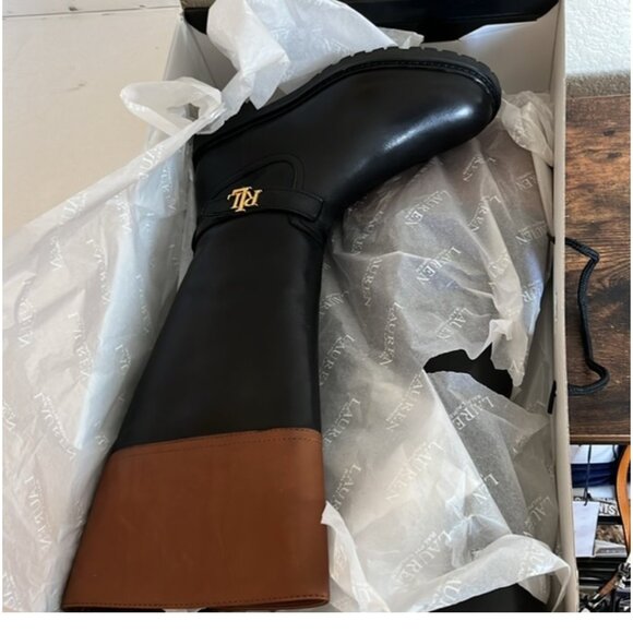 🆕 Lauren Ralph Lauren Everly leather riding boot - Picture 10 of 10